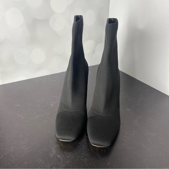 INC International Concepts Women I.N.C. INTERNATIONAL CONCEPTS Vidalia Dress Booties Black Knit Women’s Sz 10